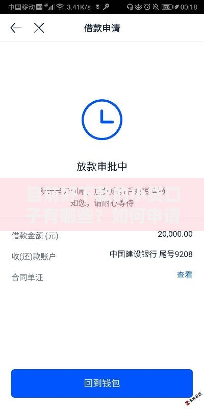 目前好下款的小贷口子有哪些？如何申请？