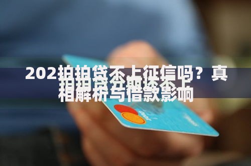202拍拍贷不上征信吗？真相解析与借款影响