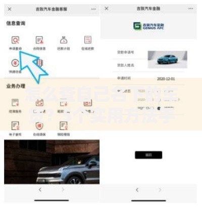 怎么查自己名下的车贷？5个实用方法手把手教你