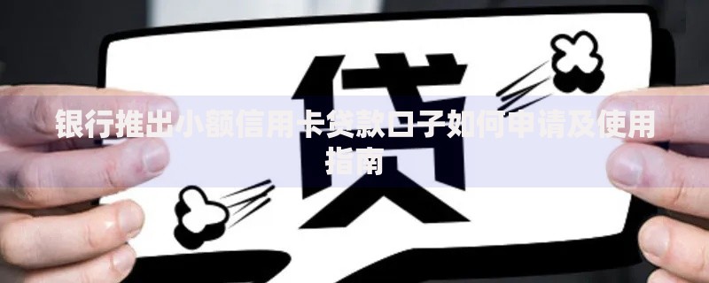 银行推出小额信用卡贷款口子如何申请及使用指南