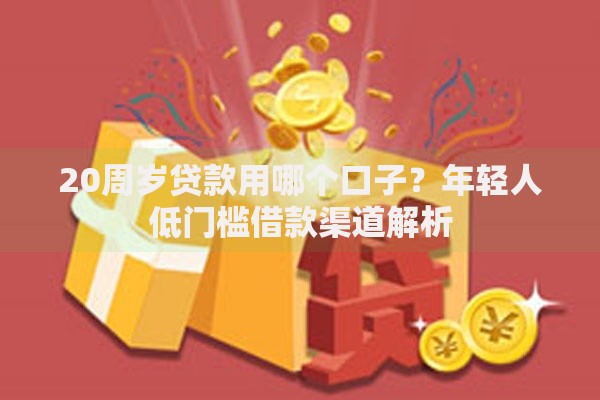 20周岁贷款用哪个口子？年轻人低门槛借款渠道解析