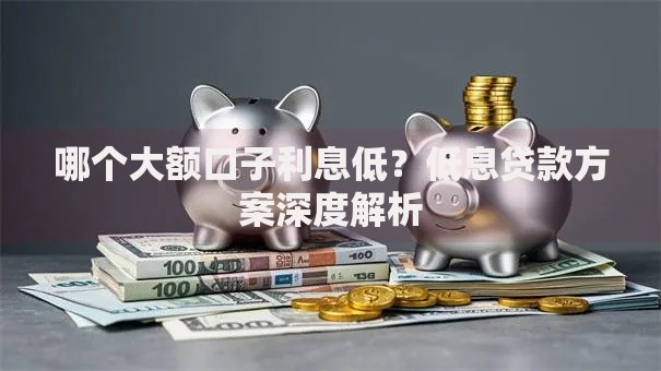 哪个大额口子利息低？低息贷款方案深度解析