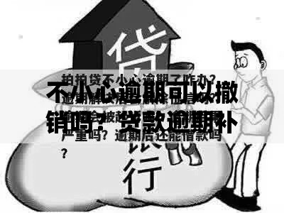 不小心逾期可以撤销吗？贷款逾期补救措施详解