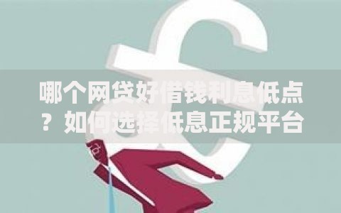 哪个网贷好借钱利息低点？如何选择低息正规平台