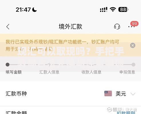 现汇可以取现吗?手把手教你合法兑换与注意事项 现汇可以取现吗?手把手教你合法兑换与注意事项