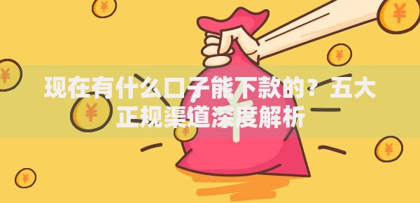 现在有什么口子能下款的？五大正规渠道深度解析