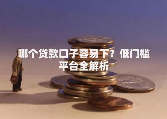 哪个贷款口子容易下？低门槛平台全解析