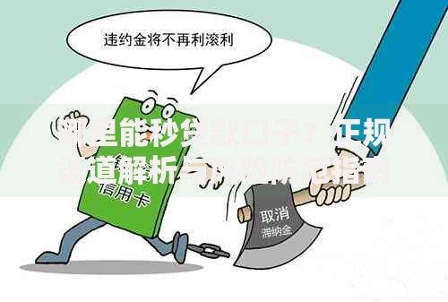 哪里能秒贷款口子？正规渠道解析与风险防范指南