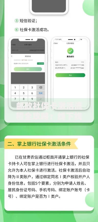 邮政社保卡激活流程全攻略：线下线上操作指南
