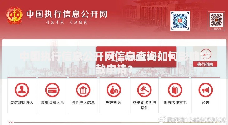 中国执行信息公开网信息查询如何影响贷款申请？