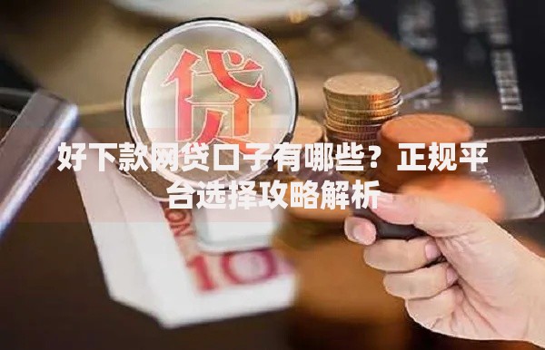 好下款网贷口子有哪些？正规平台选择攻略解析