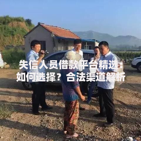 失信人员借款平台精选：如何选择？合法渠道解析