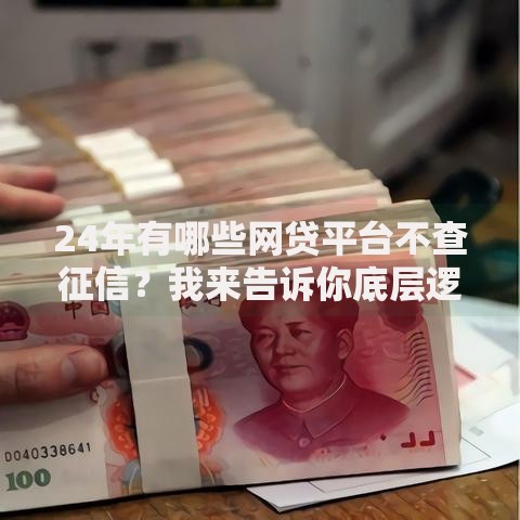 24年有哪些网贷平台不查征信？我来告诉你底层逻辑及风险解析