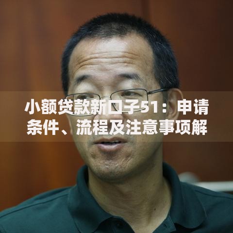 小额贷款新口子51：申请条件、流程及注意事项解析