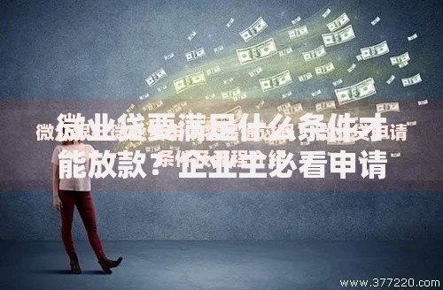 微业贷要满足什么条件才能放款？企业主必看申请攻略