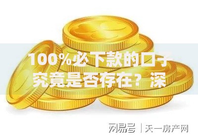 100%必下款的口子究竟是否存在？深度揭秘贷款内幕
