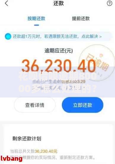 花呗借呗逾期80000多怎么处理的？债务化解方案全解析