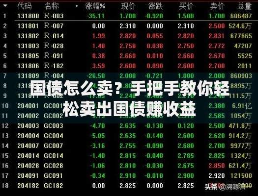 国债怎么卖？手把手教你轻松卖出国债赚收益