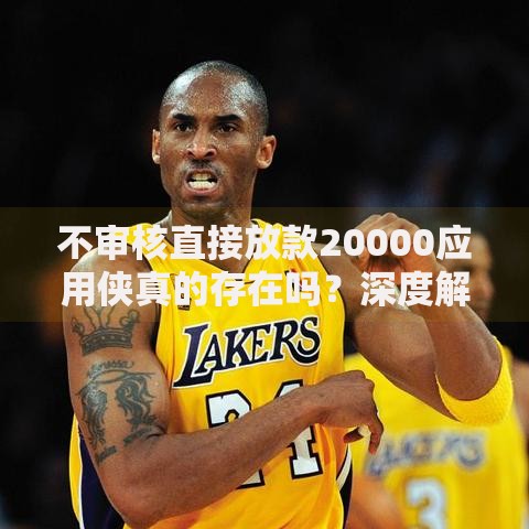不审核直接放款20000应用侠真的存在吗？深度解析无审核贷款真相