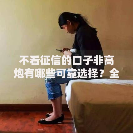 不看征信的口子非高炮有哪些可靠选择？全面解析低门槛借款渠道