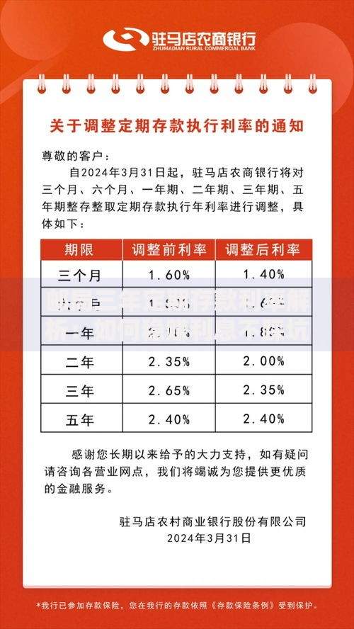 邮局三年定期存款利率解析：如何稳赚利息不踩坑？