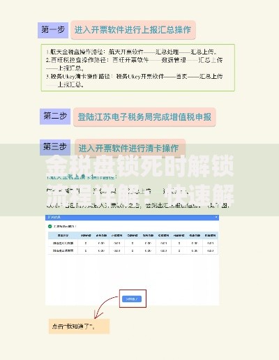 金税盘锁死时解锁流程详解：快速解决企业税务难题