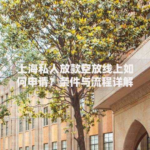 上海私人放款空放线上如何申请？条件与流程详解