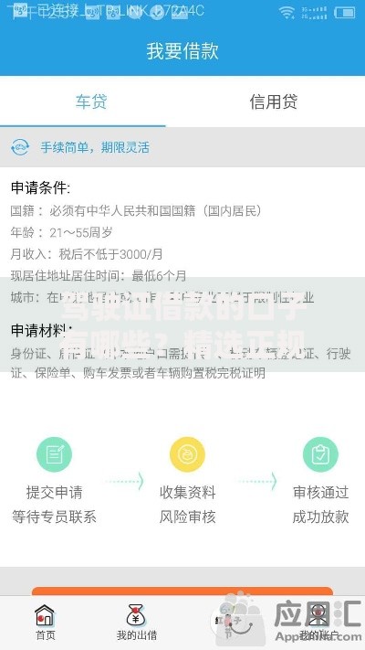 驾驶证借款的口子有哪些？精选正规渠道解析
