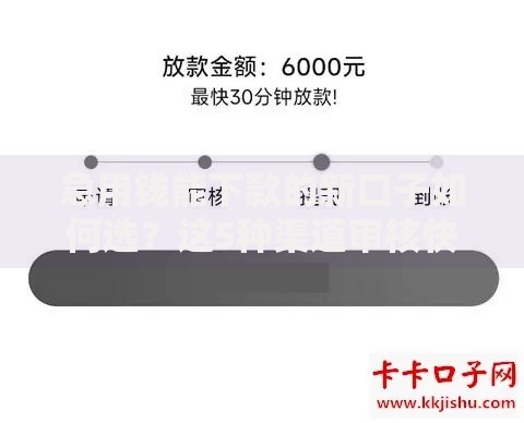 急用钱能下款的新口子如何选？这5种渠道审核快额度高