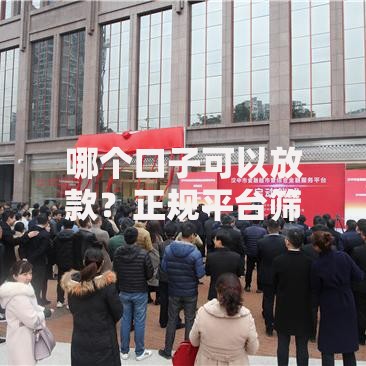 哪个口子可以放款？正规平台筛选与申请攻略