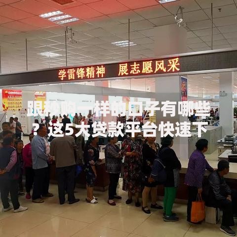 跟秒购一样的口子有哪些？这5大贷款平台快速下款