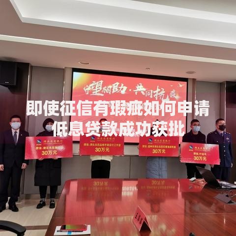 即使征信有瑕疵如何申请低息贷款成功获批