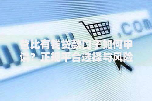 爸比有钱贷款口子如何申请？正规平台选择与风险解析