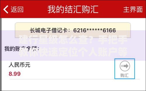 建行星级怎么查？手把手教你快速定位个人账户等级