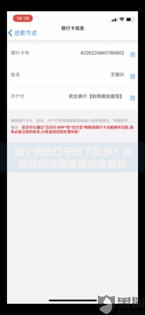 哪个网贷口子好下款多？资质风控与额度匹配全解析