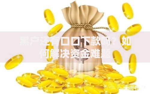 黑户还有口口下款吗？如何解决资金难题