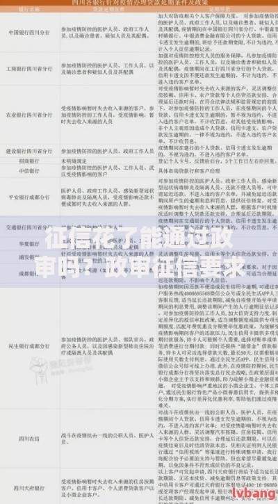 征信花了能通过政审吗？政审征信要求深度解析