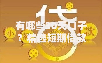 有哪些30天口子？精选短期借款渠道及申请技巧