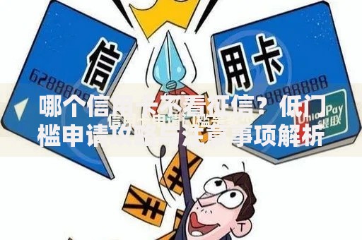 哪个信用卡不看征信？低门槛申请攻略与注意事项解析