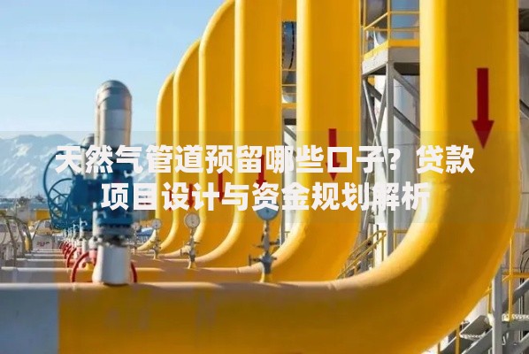 天然气管道预留哪些口子？贷款项目设计与资金规划解析