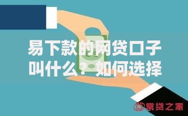 易下款的网贷口子叫什么？如何选择高通过率平台