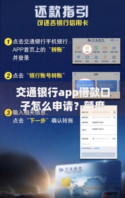 交通银行app借款口子怎么申请？额度利率详细解析