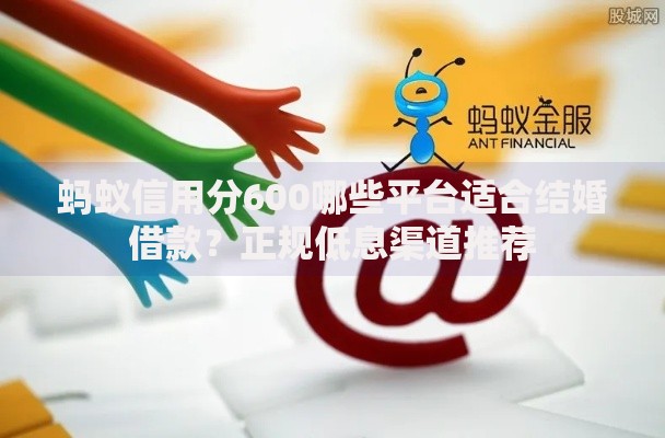 蚂蚁信用分600哪些平台适合结婚借款？正规低息渠道推荐
