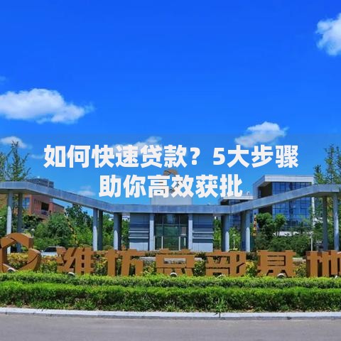 如何快速贷款？5大步骤助你高效获批