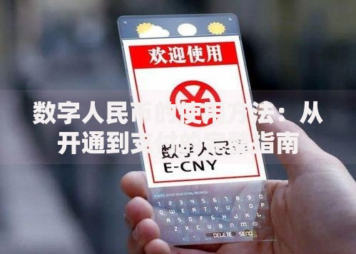 数字人民币的使用方法：从开通到支付的完整指南