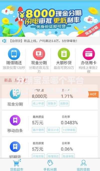分期宝是哪个平台的口子？权威解析与深度评测指南