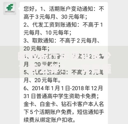 邮政银行年费扣多少？怎么算？一文看懂收费标准与减免技巧