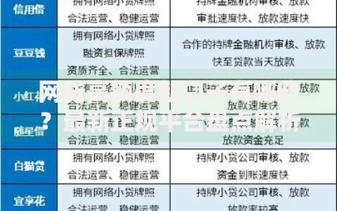 网贷高额度新口子有哪些？最新正规平台盘点解析