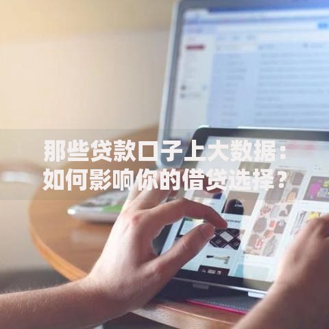 那些贷款口子上大数据：如何影响你的借贷选择？