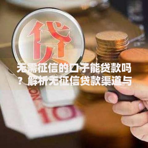 无需征信的口子能贷款吗？解析无征信贷款渠道与风险